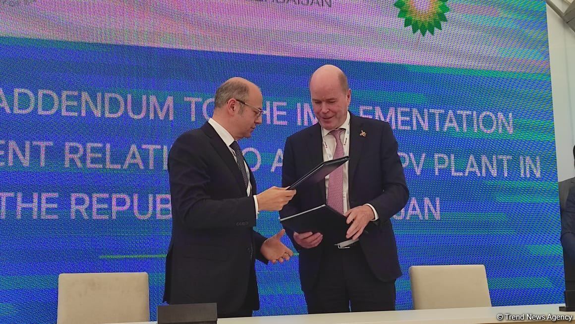Energetika Nazirliyi Şuşada bp və "Masdar" şirkətləri ilə sənədlər imzalayıb (FOTO)
