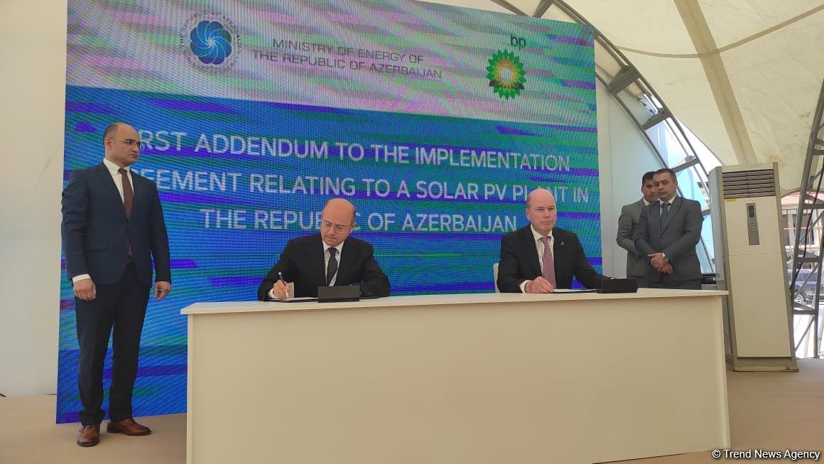 Energetika Nazirliyi Şuşada bp və "Masdar" şirkətləri ilə sənədlər imzalayıb (FOTO)