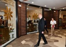 Prezident İlham Əliyev və Birinci xanım Mehriban Əliyeva Bakıda “Şərq Bazarı” kompleksində yaradılan şəraitlə tanış olublar (FOTO)