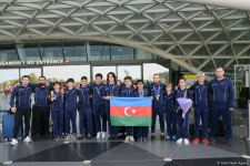 Avropa Çempionatında medallar qazanmış gimnastlar Azərbaycana qayıdıb (FOTO)