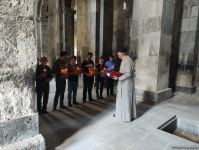 Alban-Udi xristian dini icmasının üzvləri Laçına səfər ediblər (FOTO)