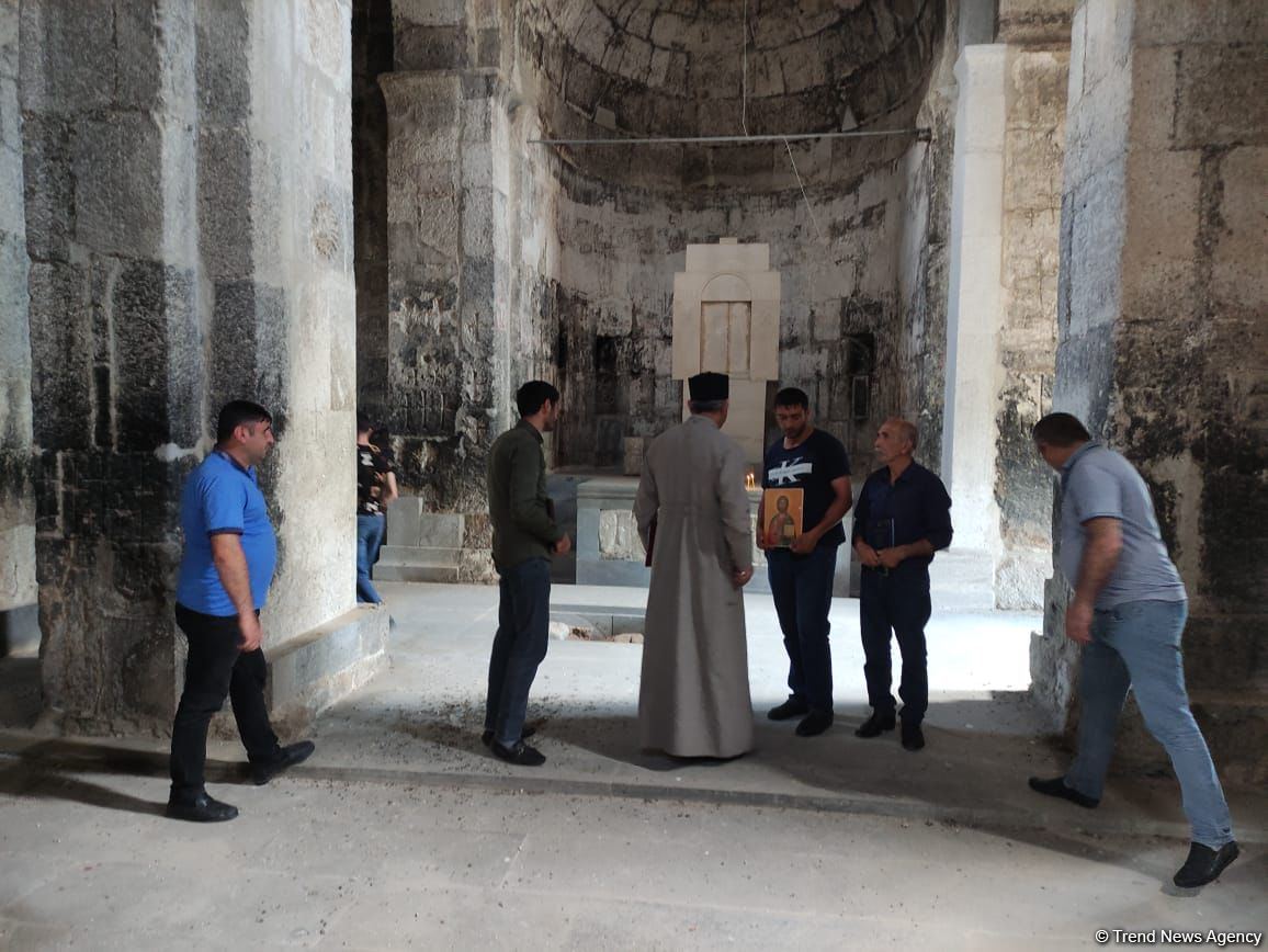 Alban-Udi xristian dini icmasının üzvləri Laçına səfər ediblər (FOTO)