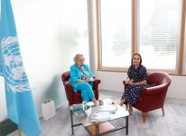Heydər Əliyev Fondunun vitse-prezidenti Leyla Əliyeva Cenevrədə “Mənim dənizlərim, mənim okeanlarım” sərgisinin açılışında iştirak edib (FOTO)