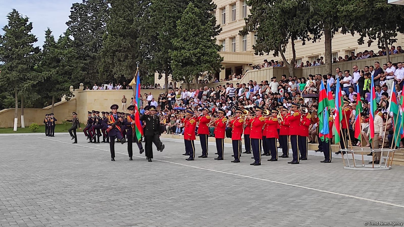 Cəmşid Naxçıvanski adına Hərbi Liseydə kursantların buraxılış mərasimi keçirilib (FOTO)