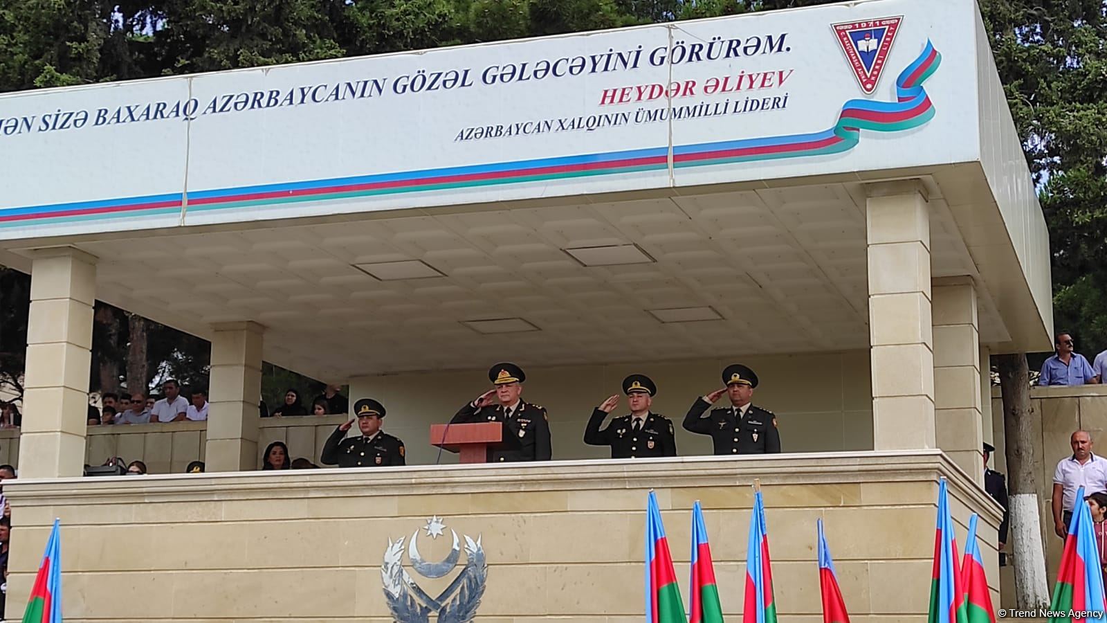 Cəmşid Naxçıvanski adına Hərbi Liseydə kursantların buraxılış mərasimi keçirilib (FOTO)