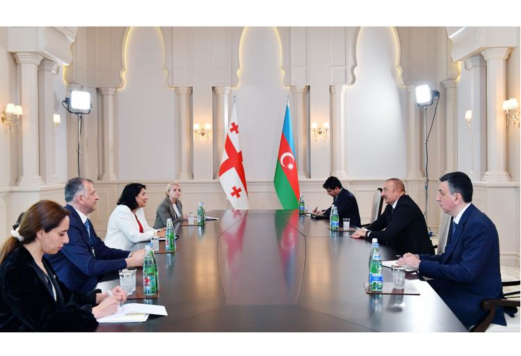 Prezident İlham Əliyev Salome Zurabişvili ilə görüşüb (YENİLƏNİB)