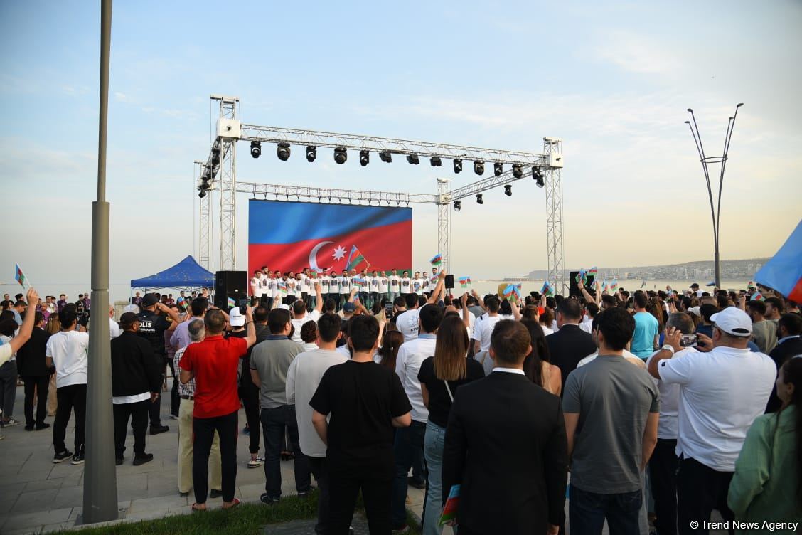 Bakıda Azərbaycanın Avropa çempionatındakı qələbəsi münasibətilə konsert keçirilib (FOTO)