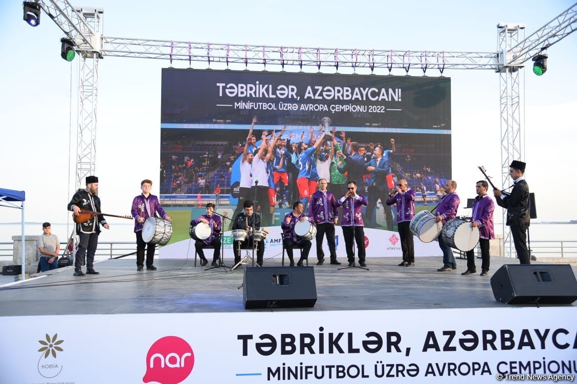 Bakıda Azərbaycanın Avropa çempionatındakı qələbəsi münasibətilə konsert keçirilib (FOTO)