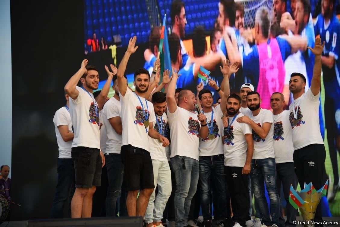 Bakıda Azərbaycanın Avropa çempionatındakı qələbəsi münasibətilə konsert keçirilib (FOTO)
