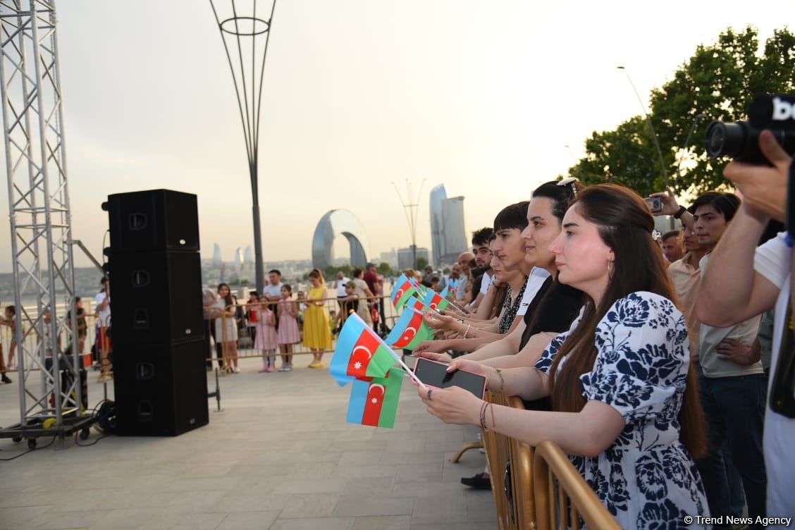 Bakıda Azərbaycanın Avropa çempionatındakı qələbəsi münasibətilə konsert keçirilib (FOTO)