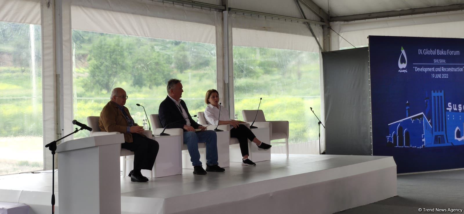 IX Qlobal Bakı Forumunun iştirakçıları Şuşada panel müzakirələr aparılıb (FOTO)