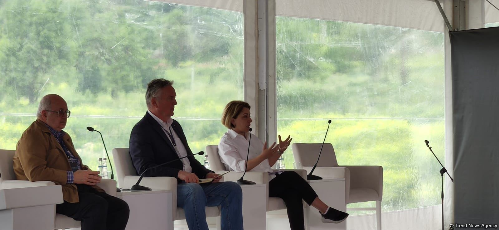 IX Qlobal Bakı Forumunun iştirakçıları Şuşada panel müzakirələr aparılıb (FOTO)