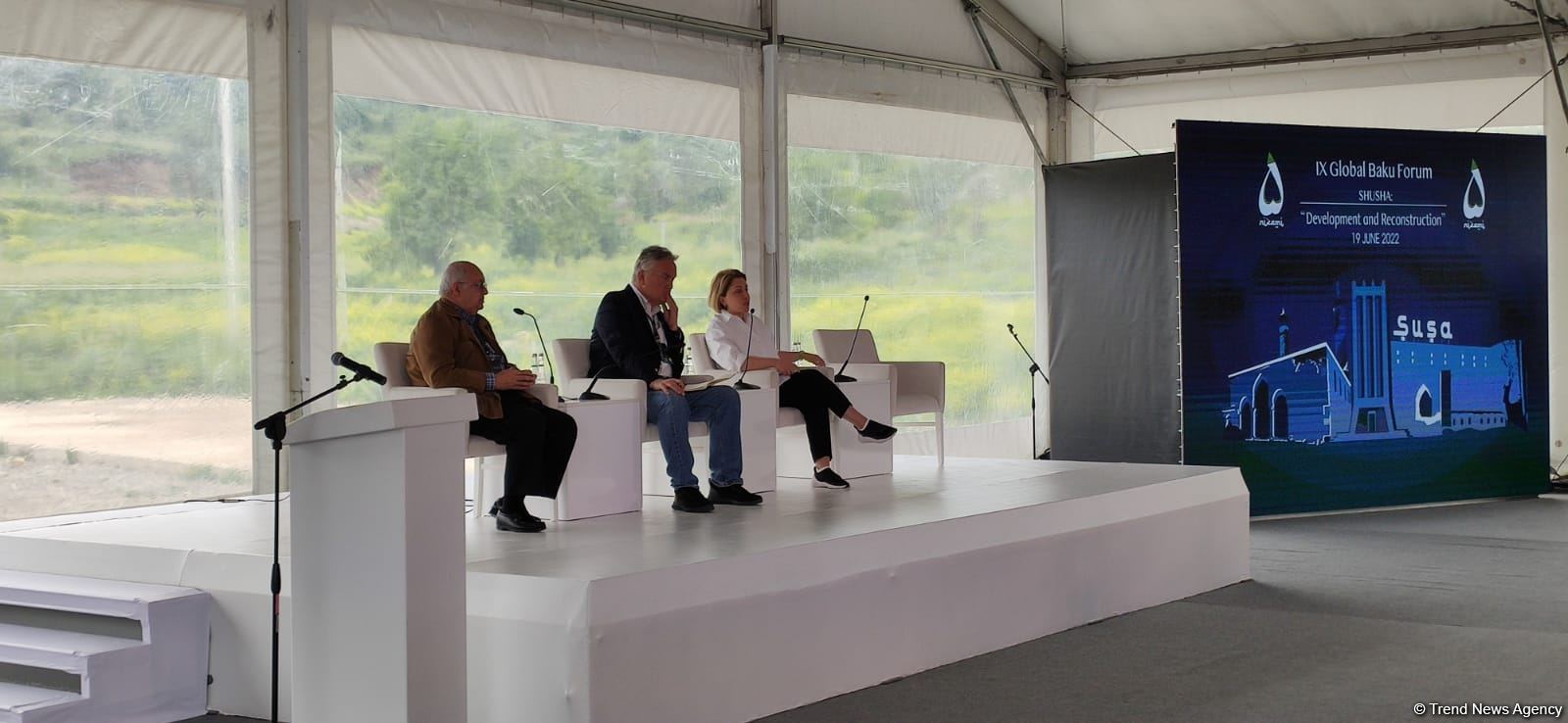 IX Qlobal Bakı Forumunun iştirakçıları Şuşada panel müzakirələr aparılıb (FOTO)