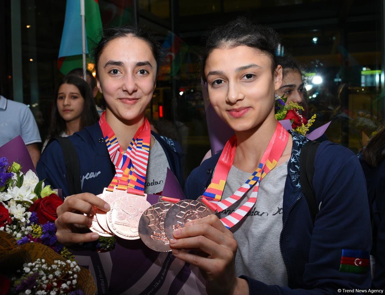 Gimnastlarımız İsraildə keçirilən Avropa çempionatından dörd medalla qayıdıblar (FOTO)