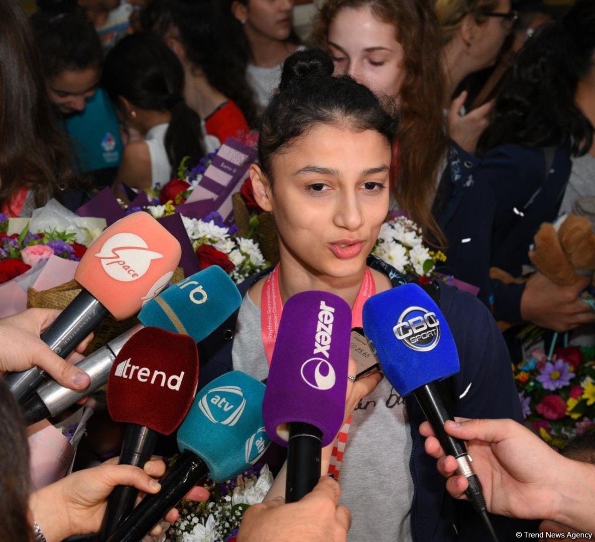 Gimnastlarımız İsraildə keçirilən Avropa çempionatından dörd medalla qayıdıblar (FOTO)
