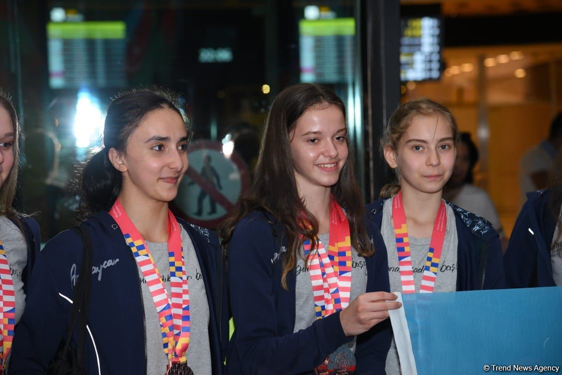 Gimnastlarımız İsraildə keçirilən Avropa çempionatından dörd medalla qayıdıblar (FOTO)