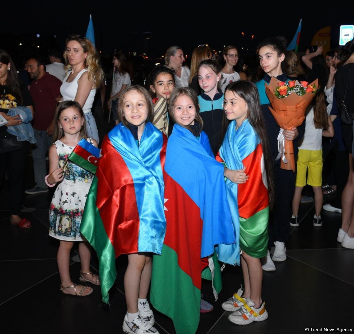 Gimnastlarımız İsraildə keçirilən Avropa çempionatından dörd medalla qayıdıblar (FOTO)