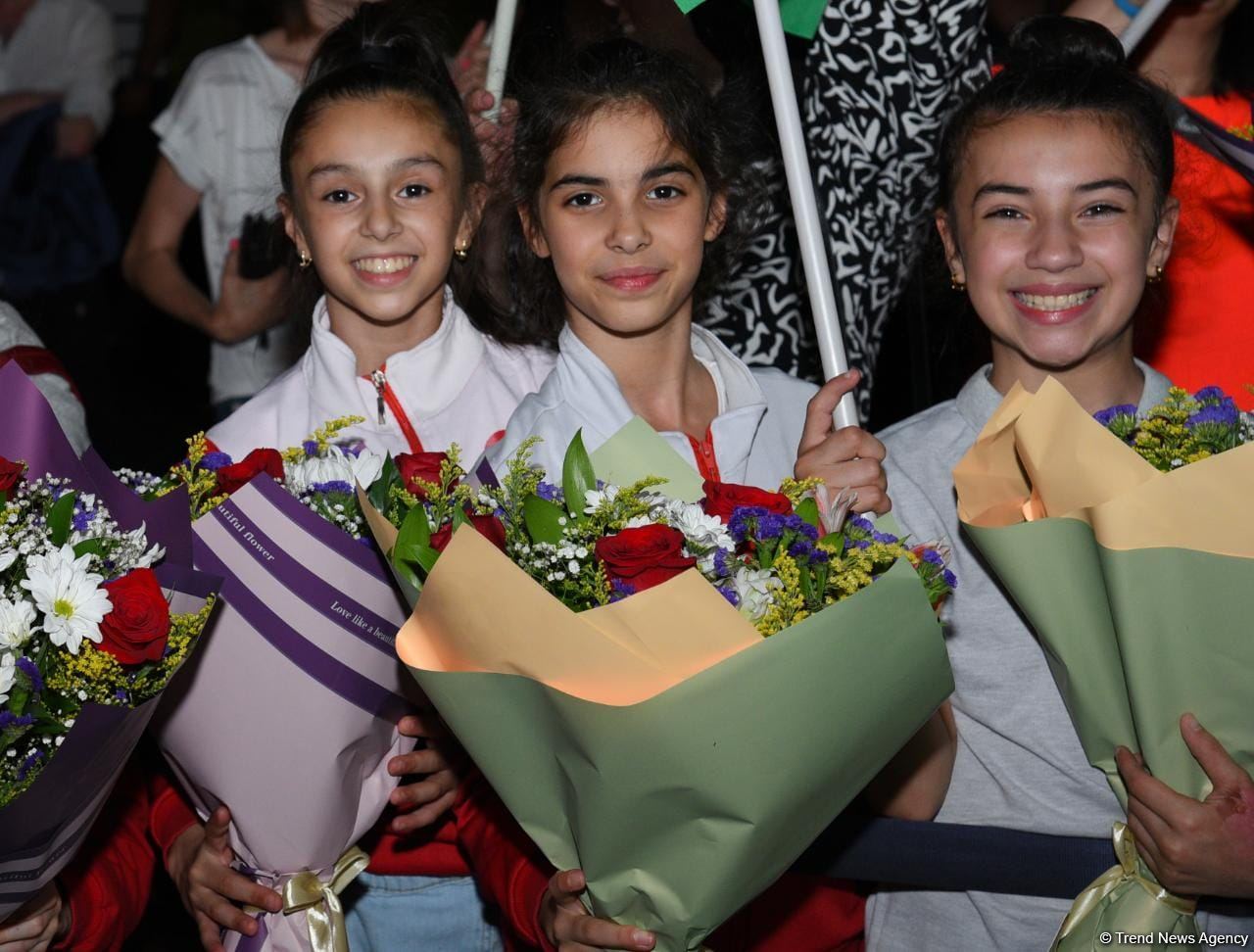 Gimnastlarımız İsraildə keçirilən Avropa çempionatından dörd medalla qayıdıblar (FOTO)