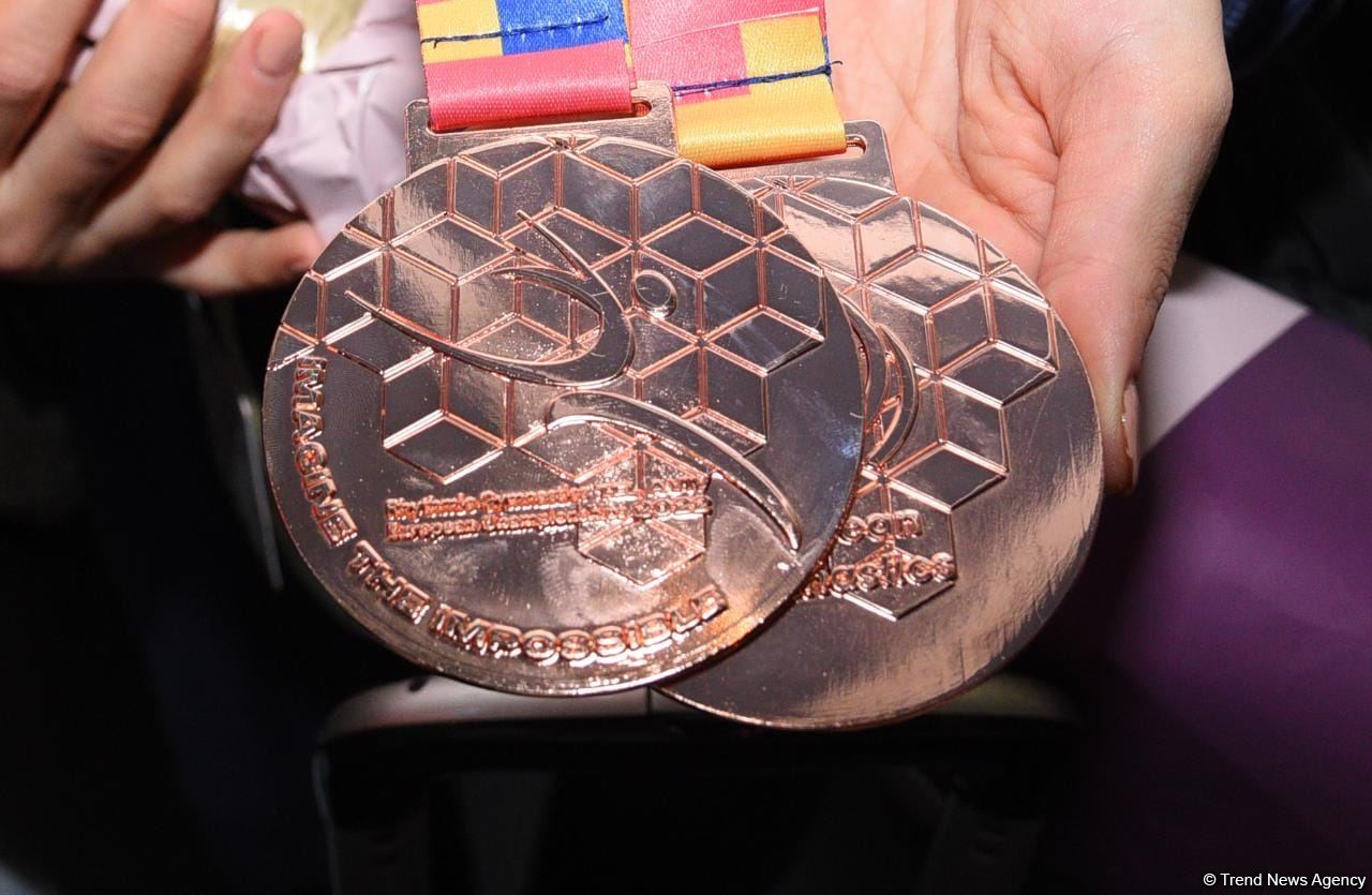 Gimnastlarımız İsraildə keçirilən Avropa çempionatından dörd medalla qayıdıblar (FOTO)