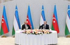 Azərbaycan Prezidenti İlham Əliyevin şərəfinə rəsmi ziyafət verilib (FOTO/VİDEO)