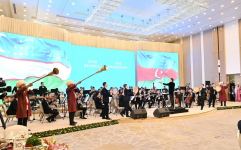 Özbəkistan Prezidenti Şavkat Mirziyoyev tərəfindən Azərbaycan Prezidenti İlham Əliyevin şərəfinə qəbul təşkil edilib (FOTO/VİDEO) (YENİLƏNİB)