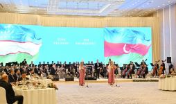Özbəkistan Prezidenti Şavkat Mirziyoyev tərəfindən Azərbaycan Prezidenti İlham Əliyevin şərəfinə qəbul təşkil edilib (FOTO/VİDEO) (YENİLƏNİB)