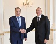 Prezident İlham Əliyev Rusiyanın xarici işlər naziri Sergey Lavrovu qəbul edib (YENİLƏNİB) (FOTO/VİDEO)
