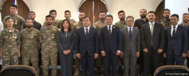 25 qazi və müharibə iştirakçısı 6 aylıq peşə kursunu başa vurub (FOTO)