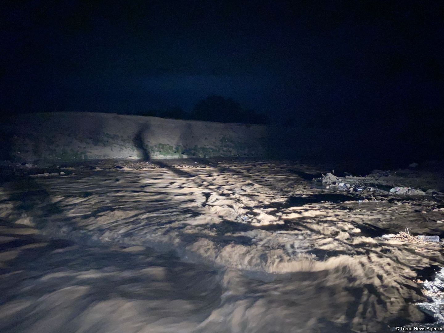Ağdama sel gəlib (FOTO)