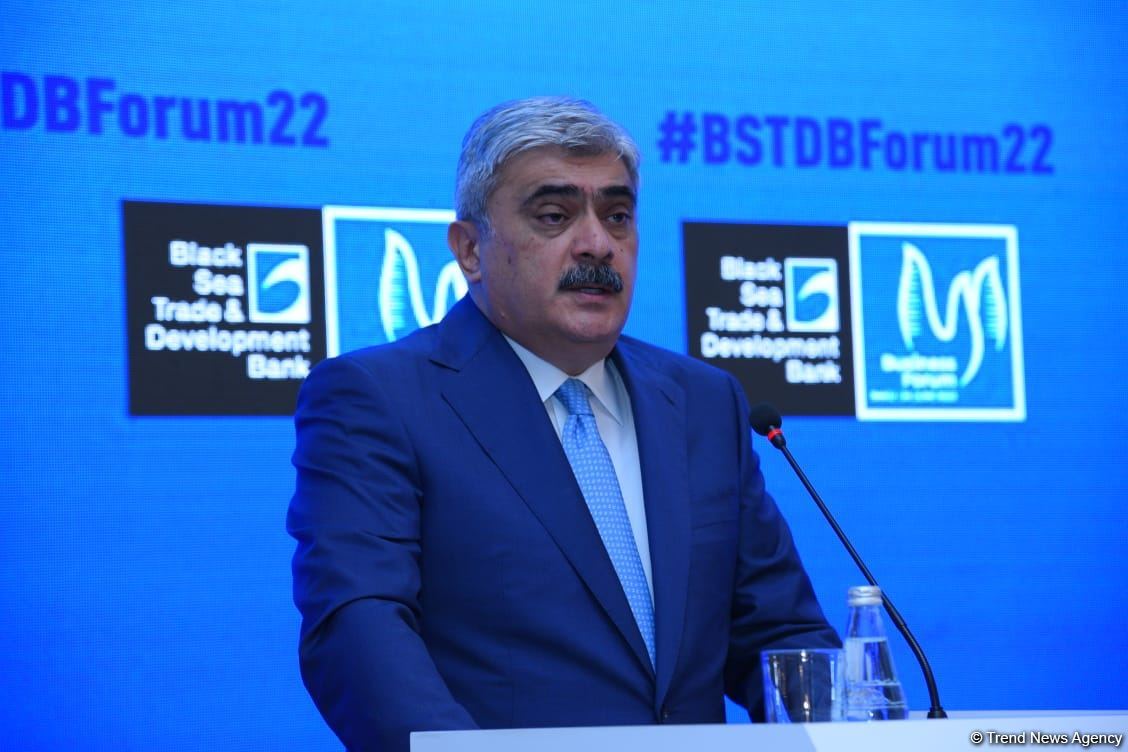 Samir Şərifov Qara Dəniz Ticarət və İnkişaf Bankını Qarabağda biznes layihələrinə dəstək verməyə çağırıb (FOTO)