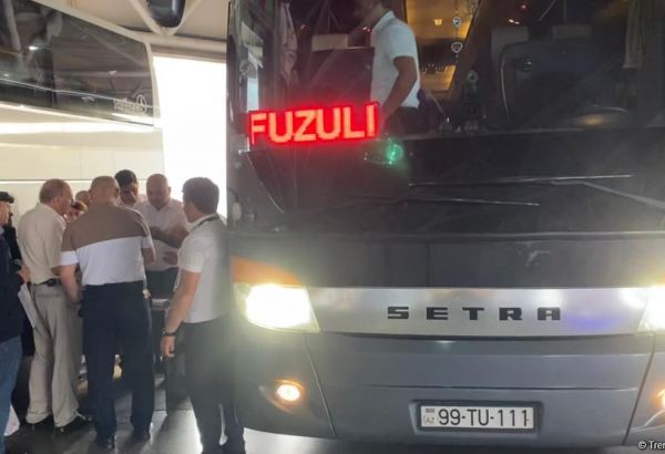 Bakı-Füzuli-Bakı reysi üzrə birinci avtobus yola düşüb (FOTO)