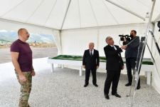 Prezident İlham Əliyev Laçın Beynəlxalq Hava Limanının tikintisi ilə tanış olub (YENİLƏNİB) (FOTO/VİDEO)