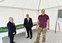 Prezident İlham Əliyev Laçın Beynəlxalq Hava Limanının tikintisi ilə tanış olub (YENİLƏNİB) (FOTO/VİDEO)