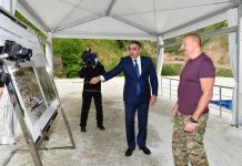 Prezident İlham Əliyev Kəlbəcərdə “İstisu” mineral su zavodunun təməlini qoyub (YENİLƏNİB) (FOTO/VİDEO)