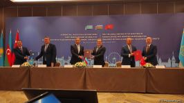 Azərbaycan, Qazaxıstan və Türkiyə arasında “Bakı Bəyənnaməsi” imzalanıb (FOTO)