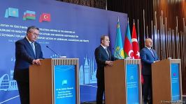 Ceyhun Bayramov Azərbaycan, Qazaxıstan və Türkiyə arasındakı üçtərəfli görüşün əhəmiyyətindən danışıb (FOTO)