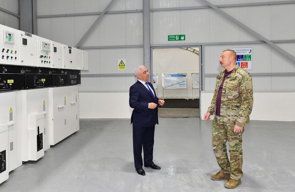Prezident İlham Əliyev tikilməkdə olan “Çıraq-1” Kiçik Su Elektrik Stansiyasında tikinti işlərinin gedişi ilə tanış olub (YENİLƏNİB) (FOTO/VIDEO)