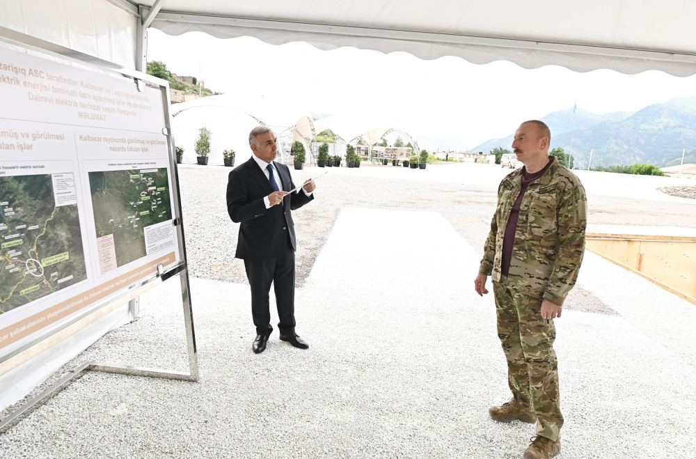 Prezident İlham Əliyev Kəlbəcər Rəqəmsal İdarəetmə Mərkəzinin təməlini qoyub (YENİLƏNİB) (FOTO/VİDEO)