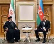 Prezident İlham Əliyevin İran Prezidenti Seyid İbrahim Rəisi ilə görüşü olub (FOTO/VİDEO) (YENİLƏNİB)
