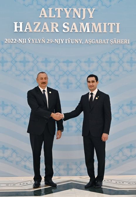 Prezident İlham Əliyev Aşqabadda Xəzəryanı Dövlətlərin Dövlət Başçılarının VI Zirvə Toplantısında iştirak edib (FOTO/VİDEO) (YENİLƏNİB-2)