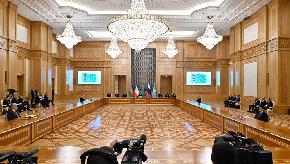Prezident İlham Əliyev Aşqabadda Xəzəryanı Dövlətlərin Dövlət Başçılarının VI Zirvə Toplantısında iştirak edib (FOTO/VİDEO) (YENİLƏNİB-2)