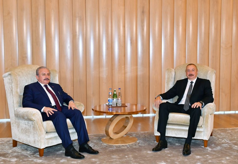 Prezident İlham Əliyev Türkiyə Böyük Millət Məclisinin sədrini qəbul edib (YENİLƏNİB) (VİDEO)