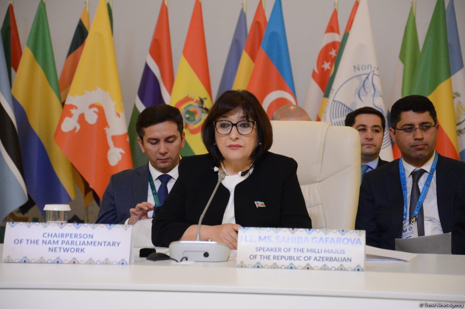 Qoşulmama Hərəkatı Parlament Şəbəkəsinin Bakı konfransı işini rəsmi hissədən sonra davam etdirir (FOTO)