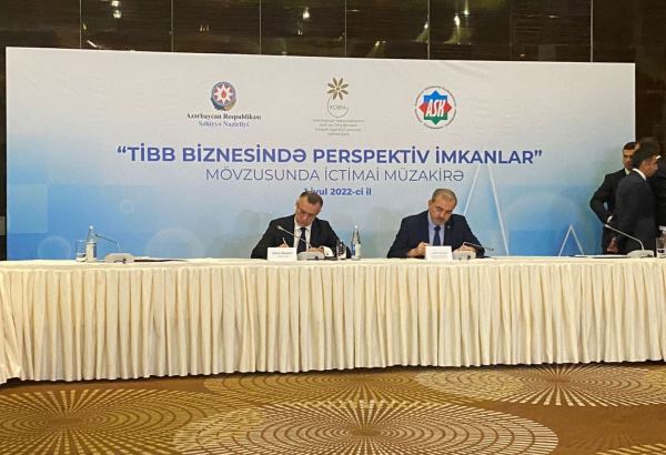 Səhiyyə Nazirliyi ilə Sahibkarlar Konfederasiyası arasında anlaşma memorandumu imzalanıb (FOTO)
