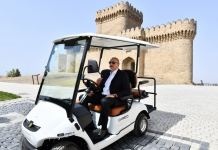 Prezident İlham Əliyev Ramana qəsəbəsində görülən abadlıq işləri ilə tanış olub (FOTO/VİDEO)