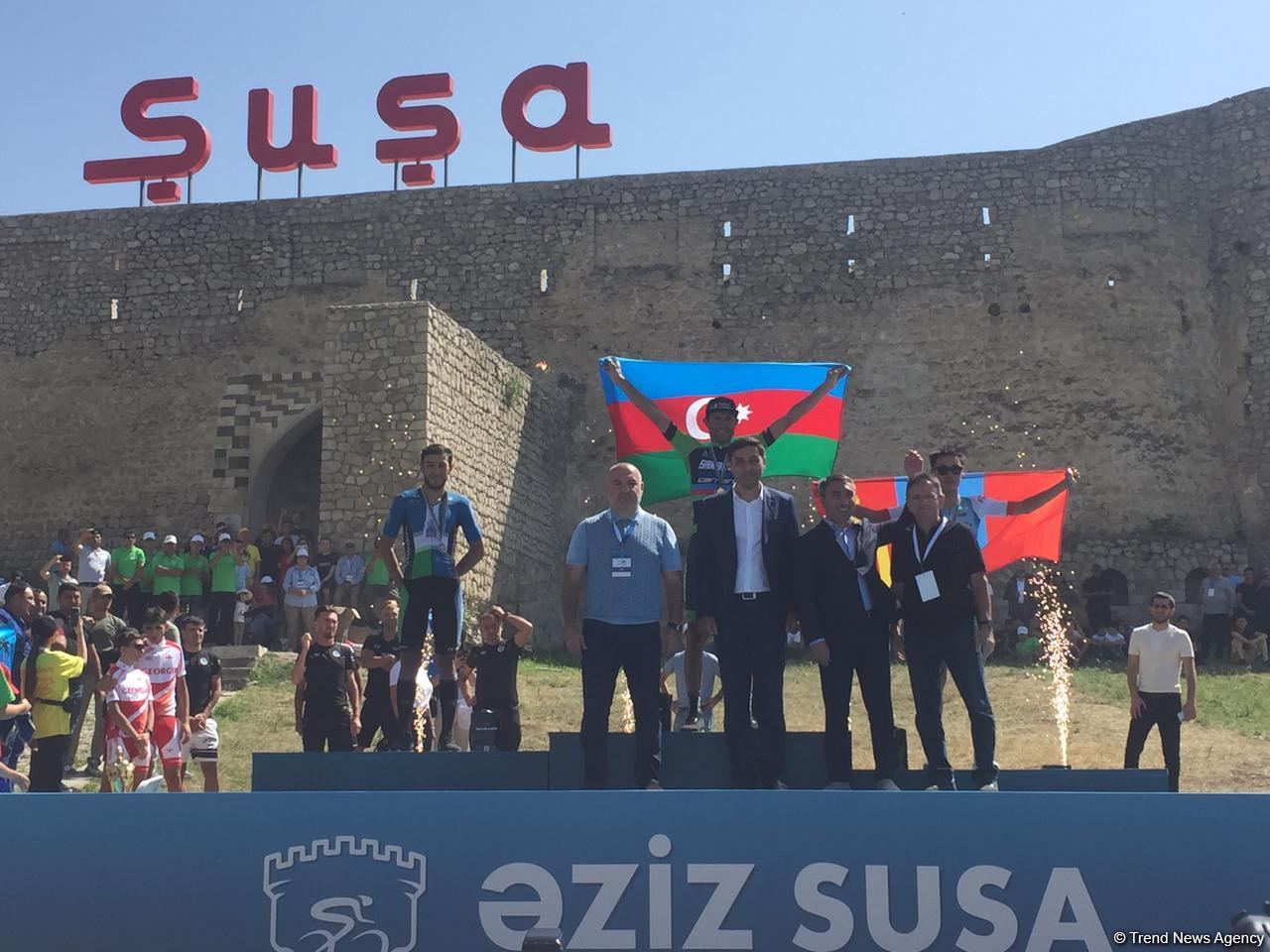 “Əziz Şuşa” beynəlxalq velosiped yarışının ikinci mərhələsinin qalib və mükafatçıları təltif ediliblər (FOTO)