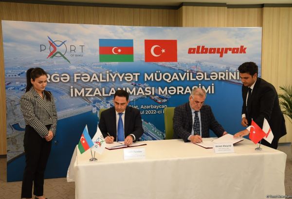 Bakı limanı ilə “Albayrak” şirkətlər qrupunun əməkdaşlığı Türkiyədən Mərkəzi Asiyaya texnika tranzitini artıracaq