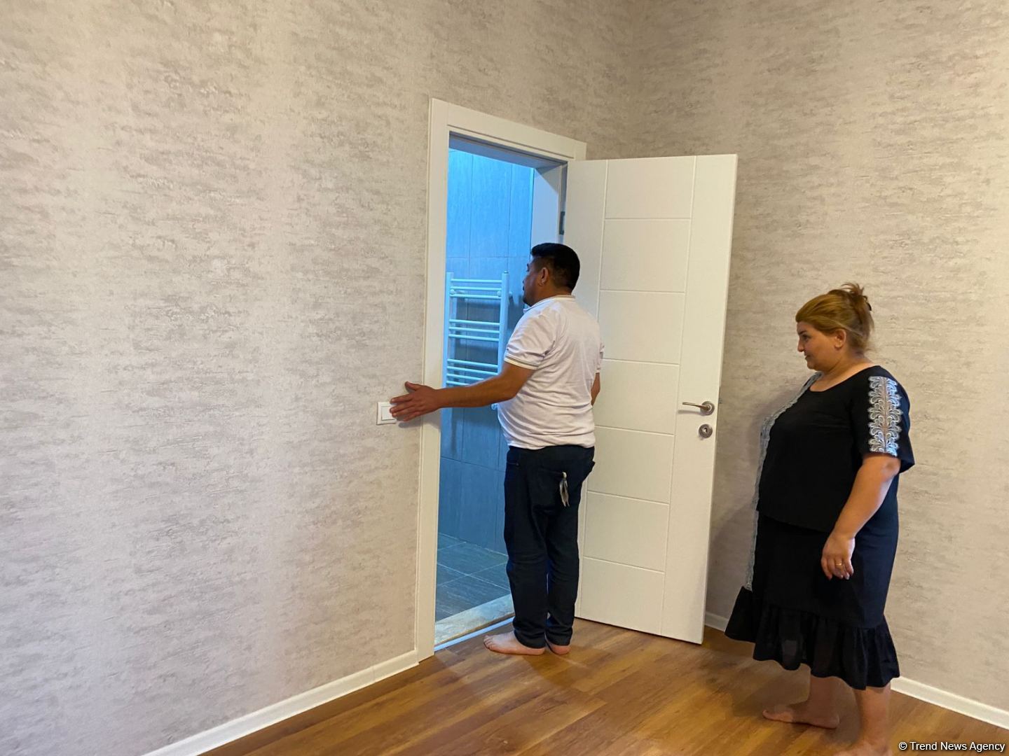 Ağalı sakinlərinə öz evlərinin açarları təqdim olunub (FOTO)