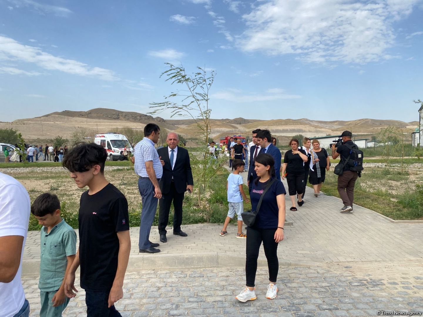 Ağalı kəndinin sakinləri öz yurdlarında (FOTO)