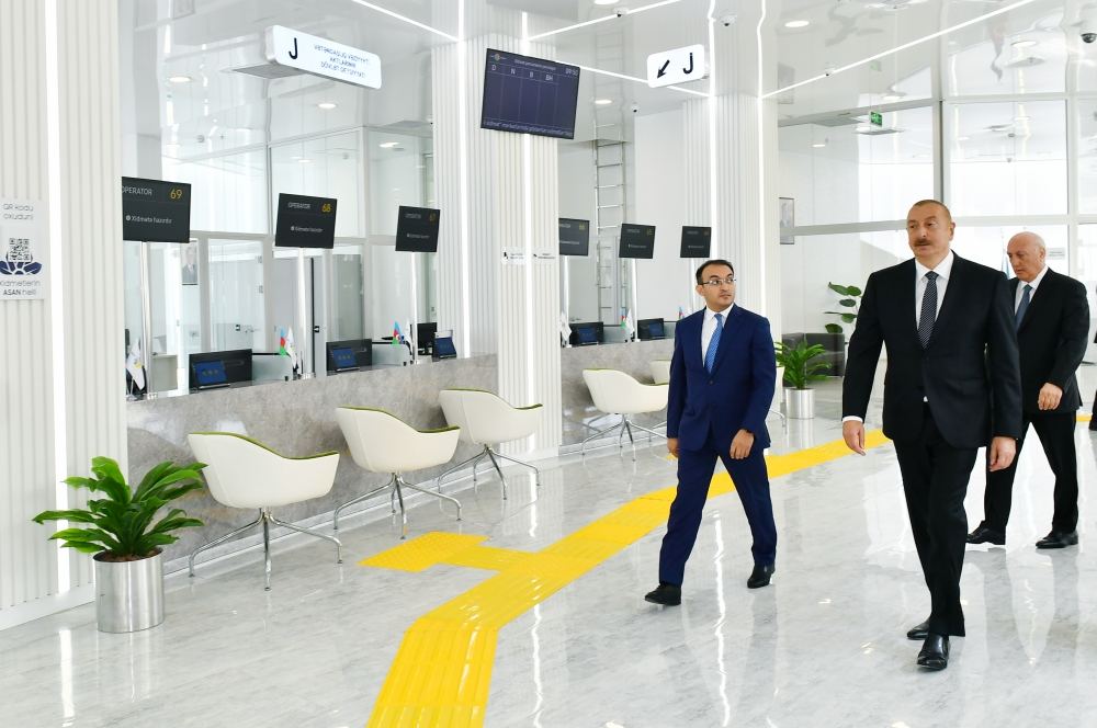 Prezident İlham Əliyev 2 saylı Sumqayıt regional “ASAN xidmət” mərkəzinin açılışında iştirak edib (YENİLƏNİB) (FOTO/VİDEO)